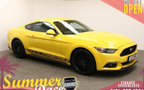 Used 2017 YELLOW FORD MUSTANG Coupe 2.3 ECOBOOST 2d AUTO 313 BHP (reg. 2017-05-12) for sale in Manchester