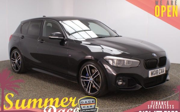 Used 2018 BLACK BMW 1 SERIES Hatchback 1.5 118I M SPORT SHADOW EDITION 5DR AUTO 134 BHP (reg. 2018-05-11) for sale in Stockport