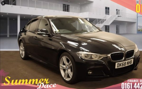 Used 2018 BLACK BMW 3 SERIES Saloon 2.0 320I M SPORT 4DR AUTO 181 BHP (reg. 2018-10-31) for sale in Bolton