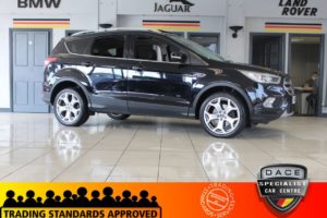 Used 2018 BLACK FORD KUGA Hatchback 2.0 TITANIUM X TDCI 5d AUTO 177 BHP (reg. 2018-06-05) for sale in Hazel Grove