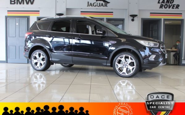 Used 2018 BLACK FORD KUGA Hatchback 2.0 TITANIUM X TDCI 5d AUTO 177 BHP (reg. 2018-06-05) for sale in Hazel Grove
