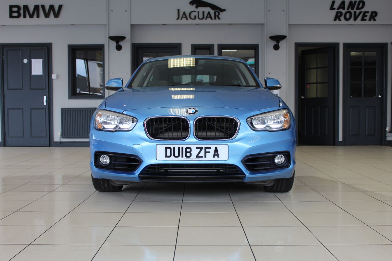 Used 2018 BLUE BMW 1 SERIES Hatchback 2.0 120D SPORT 3d 188 BHP for sale in Hazel Grove Used
