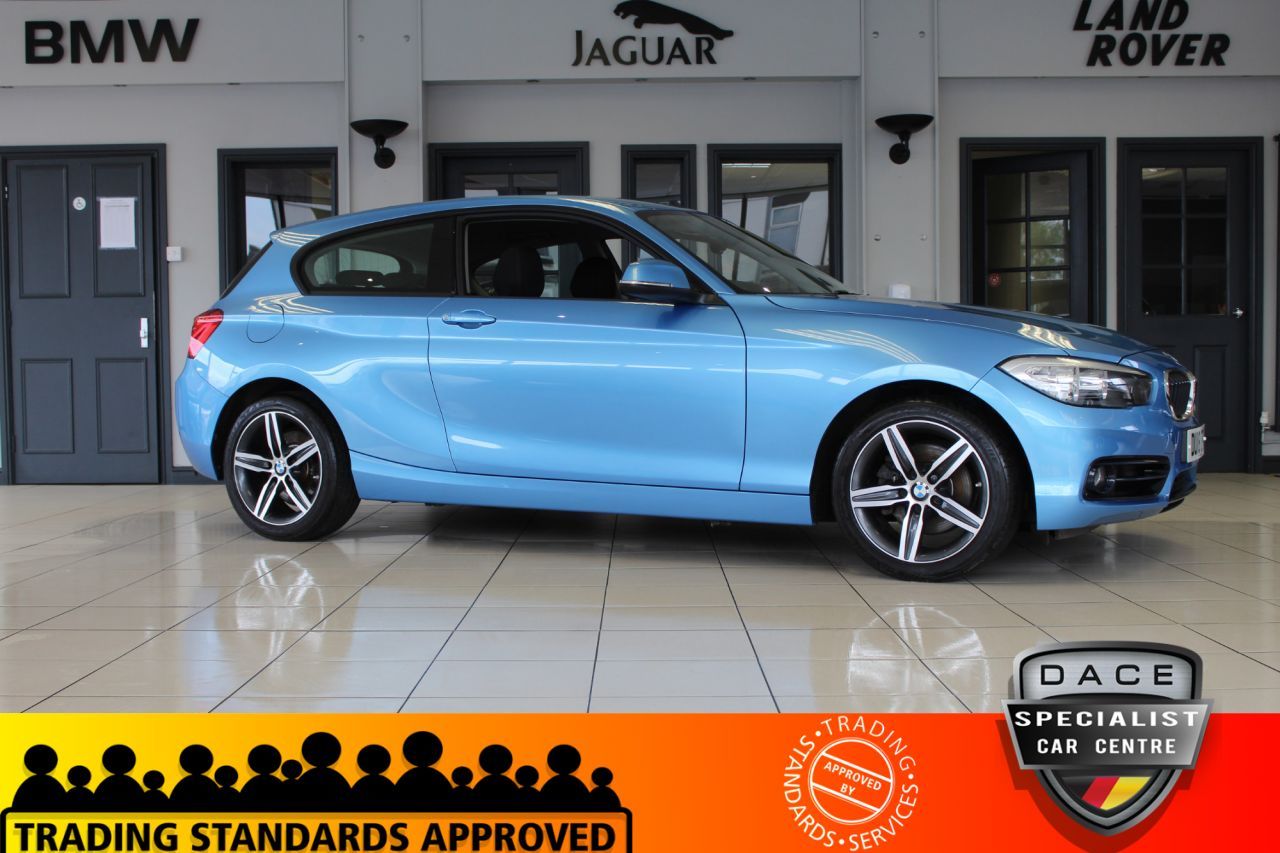 Used 2018 BLUE BMW 1 SERIES Hatchback 2.0 120D SPORT 3d 188 BHP for sale in Hazel Grove Used
