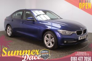 Used 2018 BLUE BMW 3 SERIES Saloon 1.5 318I SPORT 4DR 1 OWNER 135 BHP (reg. 2018-03-16) for sale in Stockport