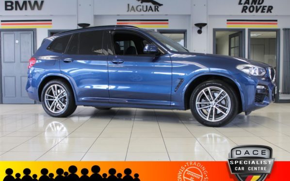 Used 2018 BLUE BMW X3 Estate 2.0 XDRIVE20D M SPORT 5d AUTO 188 BHP (reg. 2018-05-30) for sale in Hazel Grove