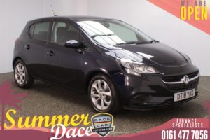 Used 2018 BLUE VAUXHALL CORSA Hatchback 1.4 SPORT 5DR 89 BHP (reg. 2018-07-31) for sale in Stockport