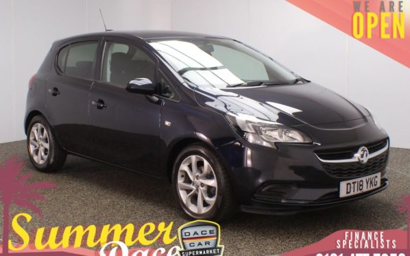 Used 2018 BLUE VAUXHALL CORSA Hatchback 1.4 SPORT 5DR 89 BHP (reg. 2018-07-31) for sale in Stockport