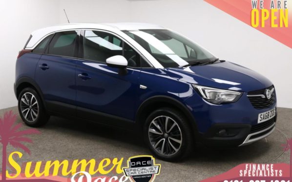 Used 2018 BLUE VAUXHALL CROSSLAND X Hatchback 1.2 ELITE NAV ECOTEC S/S 5d AUTO 109 BHP (reg. 2018-09-26) for sale in Manchester