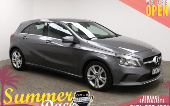 Used 2018 GREY MERCEDES-BENZ A-CLASS Hatchback 1.6 A 180 SPORT EXECUTIVE 5d 121 BHP (reg. 2018-01-26) for sale in Manchester