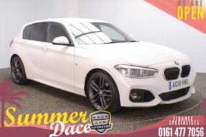 Used 2018 WHITE BMW 1 SERIES Hatchback 1.5 118I M SPORT 5DR 1 OWNER AUTO 134 BHP (reg. 2018-04-18) for sale in Stockport