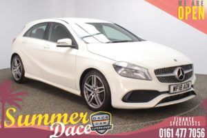 Used 2018 WHITE MERCEDES-BENZ A-CLASS Hatchback 1.5 A 180 D AMG LINE 5DR 1 OWNER 107 BHP (reg. 2018-03-26) for sale in Stockport