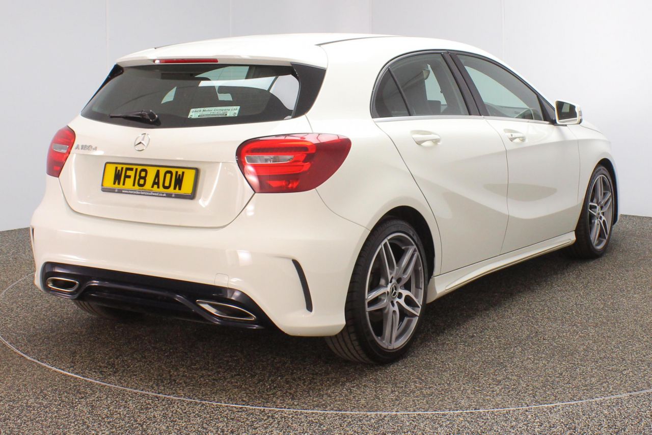 Used 2018 WHITE MERCEDESBENZ ACLASS Hatchback 1.5 A 180 D AMG LINE