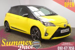 Used 2018 YELLOW TOYOTA YARIS Hatchback 1.5 VVT-I YELLOW EDITION 5DR 110 BHP (reg. 2018-03-15) for sale in Stockport