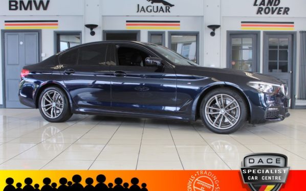 Used 2019 BLACK BMW 5 SERIES Saloon 2.0 520I M SPORT 4d AUTO 181 BHP (reg. 2019-03-25) for sale in Hazel Grove