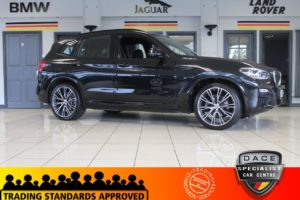 Used 2019 BLACK BMW X3 Estate 2.0 XDRIVE20D M SPORT 5d AUTO 188 BHP (reg. 2019-01-31) for sale in Hazel Grove