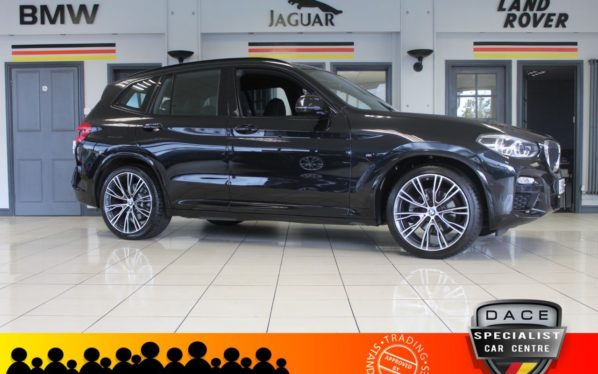 Used 2019 BLACK BMW X3 Estate 2.0 XDRIVE20D M SPORT 5d AUTO 188 BHP (reg. 2019-01-31) for sale in Hazel Grove