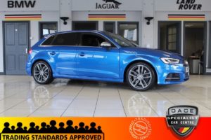 Used 2019 BLUE AUDI S3 Hatchback 2.0 S3 SPORTBACK TFSI QUATTRO 5d AUTO 296 BHP (reg. 2019-03-21) for sale in Hazel Grove