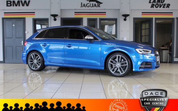 Used 2019 BLUE AUDI S3 Hatchback 2.0 S3 SPORTBACK TFSI QUATTRO 5d AUTO 296 BHP (reg. 2019-03-21) for sale in Hazel Grove