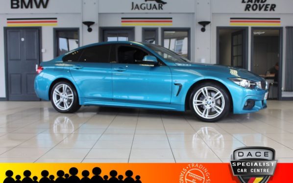 Used 2019 BLUE BMW 4 SERIES GRAN COUPE Coupe 2.0 420D M SPORT GRAN COUPE 4d AUTO 188 BHP (reg. 2019-03-29) for sale in Hazel Grove