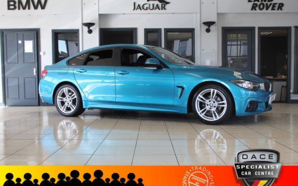 Used 2019 BLUE BMW 4 SERIES GRAN COUPE Coupe 2.0 420I M SPORT GRAN COUPE 4d 181 BHP (reg. 2019-02-28) for sale in Hazel Grove