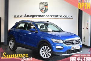 Used 2020 BLUE VOLKSWAGEN T-ROC SUV 1.0 TSI SE 5DR 115BHP (reg. 2020-08-21) for sale in Bolton