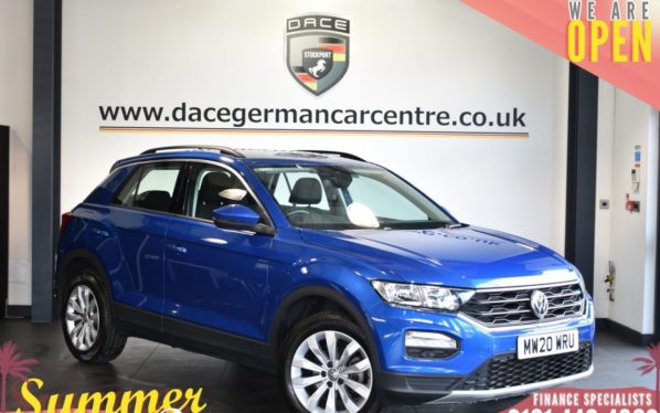 Used 2020 BLUE VOLKSWAGEN T-ROC SUV 1.0 TSI SE 5DR 115BHP (reg. 2020-08-21) for sale in Bolton