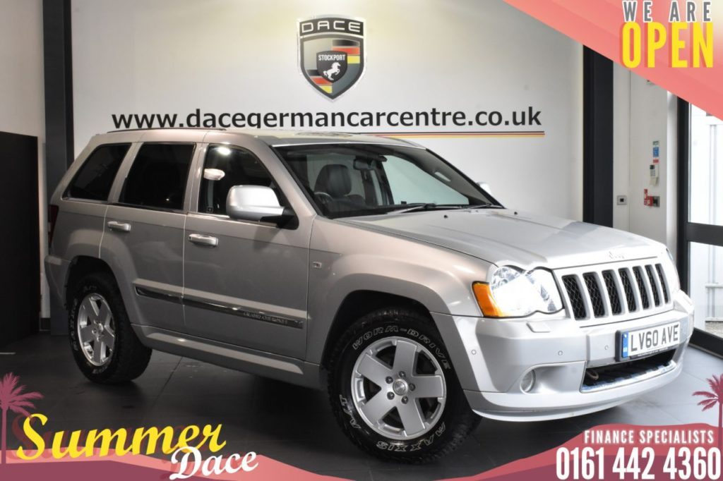 Used 2010 SILVER JEEP GRAND CHEROKEE Estate 3.0 S LIMITED CRD VDR AUTO 5d 215 BHP (reg. 2010-09-30) for sale in Bolton