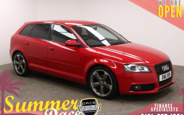 Used 2011 RED AUDI A3 Hatchback 2.0 SPORTBACK TDI S LINE SPECIAL EDITION 5d 138 BHP (reg. 2011-08-18) for sale in Manchester