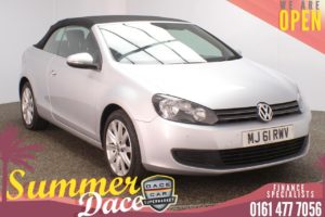 Used 2011 SILVER VOLKSWAGEN GOLF Convertible 1.6 SE TDI BLUEMOTION TECHNOLOGY 2d 104 BHP (reg. 2011-11-21) for sale in Stockport