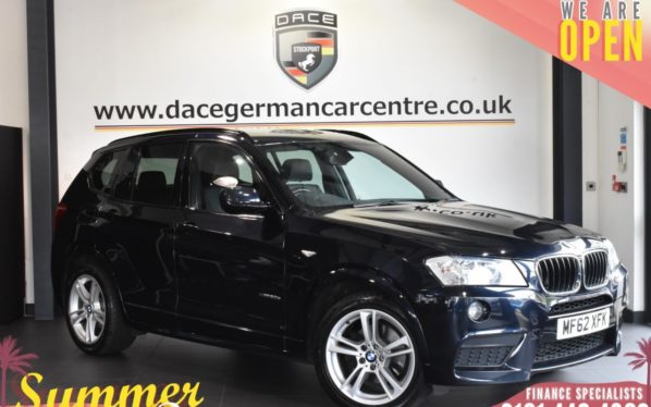 Used 2012 BLACK BMW X3 Estate 2.0 XDRIVE20D M SPORT 5DR AUTO 181 BHP (reg. 2012-09-20) for sale in Bolton