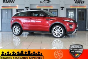 Used 2012 RED LAND ROVER RANGE ROVER EVOQUE Coupe 2.2 SD4 DYNAMIC 3d 190 BHP (reg. 2012-04-21) for sale in Hazel Grove