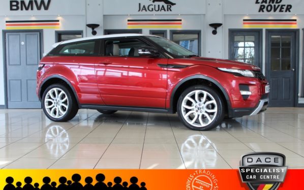 Used 2012 RED LAND ROVER RANGE ROVER EVOQUE Coupe 2.2 SD4 DYNAMIC 3d 190 BHP (reg. 2012-04-21) for sale in Hazel Grove