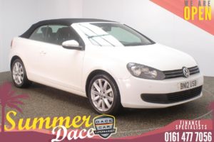 Used 2012 WHITE VOLKSWAGEN GOLF Convertible 1.6 SE TDI BLUEMOTION TECHNOLOGY 2DR 104 BHP (reg. 2012-03-20) for sale in Stockport