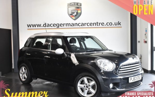 Used 2013 BLACK MINI COUNTRYMAN Hatchback 2.0 COOPER D 5DR AUTO 110 BHP Pepper 2 pack (reg. 2013-12-24) for sale in Bolton