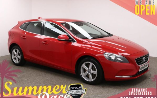 Used 2013 RED VOLVO V40 Hatchback 2.0 D3 SE 5d 148 BHP (reg. 2013-11-29) for sale in Manchester