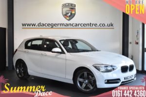 Used 2013 WHITE BMW 1 SERIES Hatchback 1.6 116I SPORT 5DR 135 BHP (reg. 2013-09-25) for sale in Bolton
