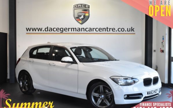Used 2013 WHITE BMW 1 SERIES Hatchback 1.6 116I SPORT 5DR 135 BHP (reg. 2013-09-25) for sale in Bolton