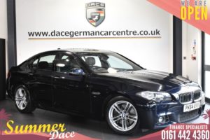 Used 2014 BLACK BMW 5 SERIES Saloon 3.0 530D M SPORT 4d AUTO 255 BHP (reg. 2014-10-30) for sale in Bolton