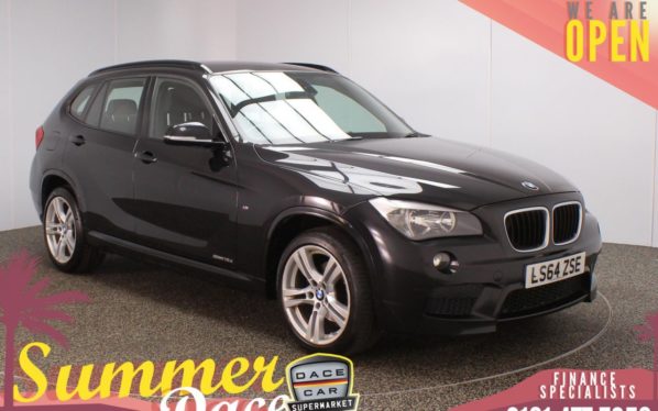 Used 2014 BLACK BMW X1 SUV 2.0 SDRIVE18D M SPORT 5d AUTO 141 BHP (reg. 2014-12-22) for sale in Stockport