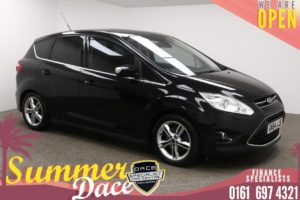 Used 2014 BLACK FORD C-MAX MPV 2.0 TITANIUM X TDCI 5d AUTO 161 BHP (reg. 2014-09-26) for sale in Manchester