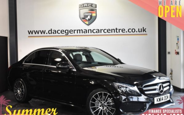 Used 2014 BLACK MERCEDES-BENZ C-CLASS Saloon 2.1 C220 BLUETEC AMG LINE 4DR AUTO 170 BHP (reg. 2014-06-26) for sale in Bolton