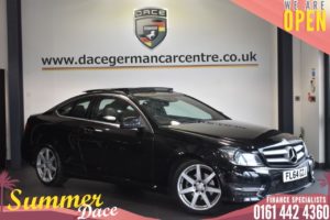 Used 2014 BLACK MERCEDES-BENZ C-CLASS Coupe 2.1 C220 CDI AMG SPORT EDITION PREMIUM PLUS AUTO 2DR 168 BHP (reg. 2014-09-23) for sale in Bolton