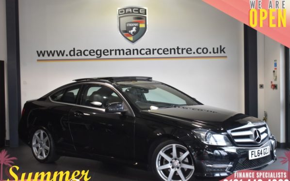 Used 2014 BLACK MERCEDES-BENZ C-CLASS Coupe 2.1 C220 CDI AMG SPORT EDITION PREMIUM PLUS AUTO 2DR 168 BHP (reg. 2014-09-23) for sale in Bolton