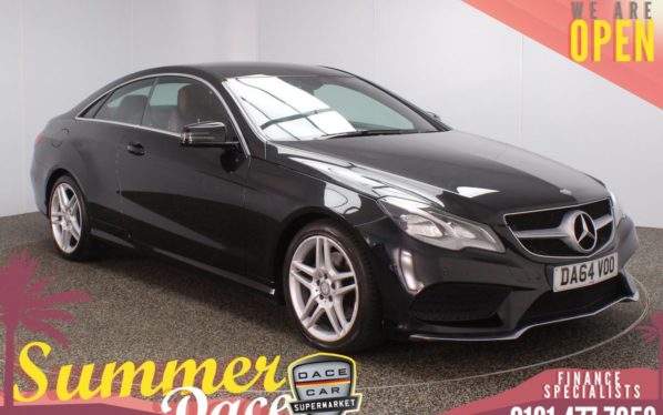 Used 2014 BLACK MERCEDES-BENZ E-CLASS Coupe 2.1 E220 BLUETEC AMG LINE 2d AUTO 174 BHP (reg. 2014-11-27) for sale in Stockport