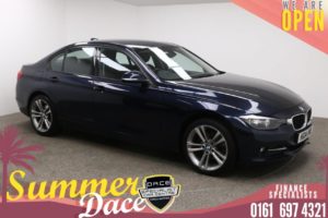 Used 2014 BLUE BMW 3 SERIES Saloon 2.0 320D SPORT 4d AUTO 184 BHP (reg. 2014-08-29) for sale in Manchester