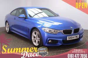 Used 2014 BLUE BMW 4 SERIES Coupe 2.0 420I M SPORT 2DR 181 BHP (reg. 2014-09-01) for sale in Stockport