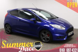 Used 2014 BLUE FORD FIESTA Hatchback 1.6 ST-2 3d 180 BHP (reg. 2014-09-26) for sale in Manchester