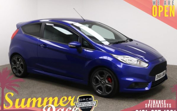 Used 2014 BLUE FORD FIESTA Hatchback 1.6 ST-2 3d 180 BHP (reg. 2014-09-26) for sale in Manchester