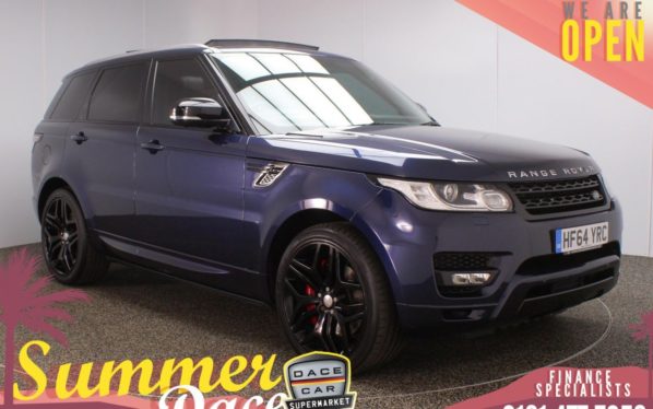 Used 2014 BLUE LAND ROVER RANGE ROVER SPORT SUV 3.0 SDV6 AUTOBIOGRAPHY DYNAMIC 5d AUTO 288 BHP (reg. 2014-09-18) for sale in Stockport