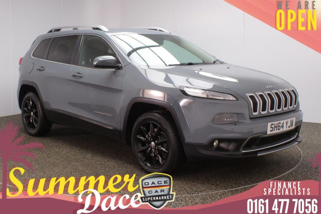 Used 2014 GREY JEEP CHEROKEE 4x4 2.0 M-JET LIMITED 5DR AUTO 168 BHP (reg. 2014-10-31) for sale in Stockport